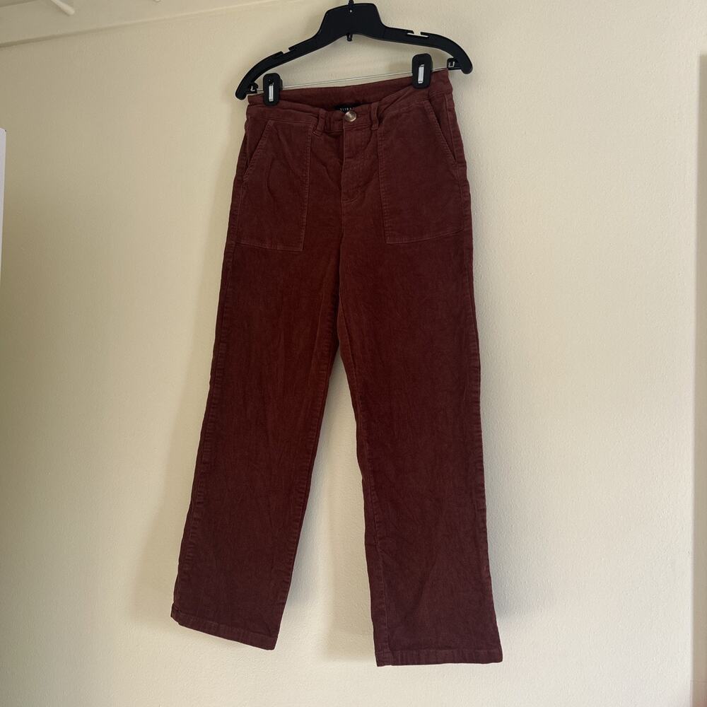 Tribal Women's Rust Corduroy Wide Leg ankle Pants in Size 6